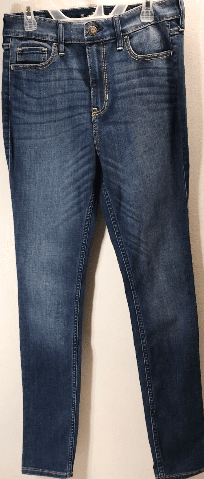 Hollister Womens Jeans High Rise Skinny Size 3 Blue Stretch Denim Pants
