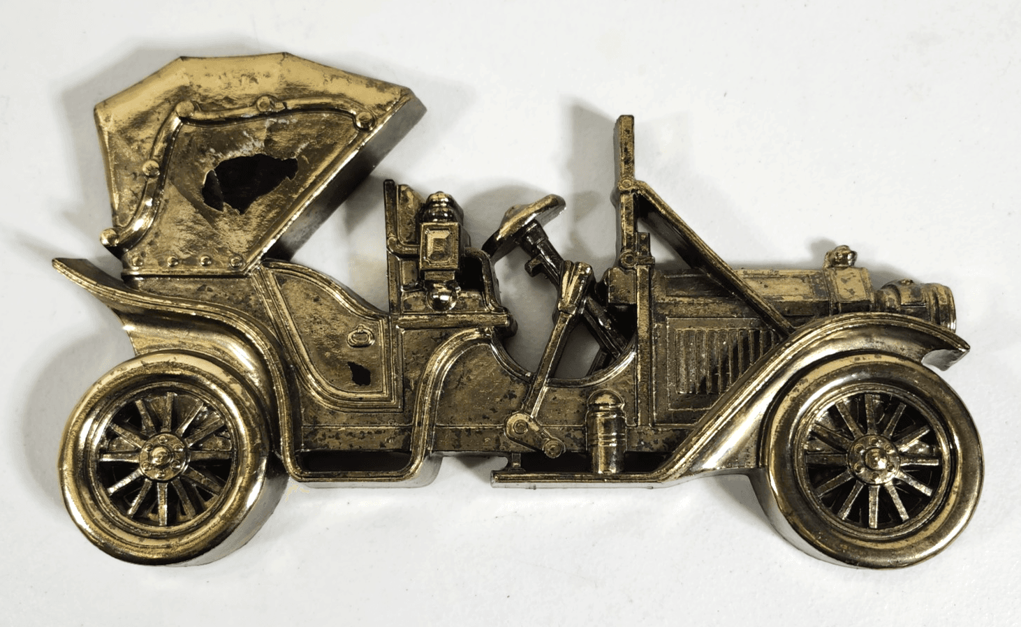 Vintage Syroco Car Wall Plaque Garage Home Decor Gold