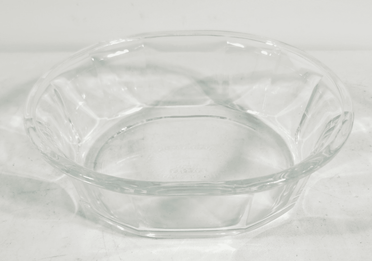 Pyrex Vintage 804-B Clear Glass Casserole Baking Dish Paneled Sides 1.7 L