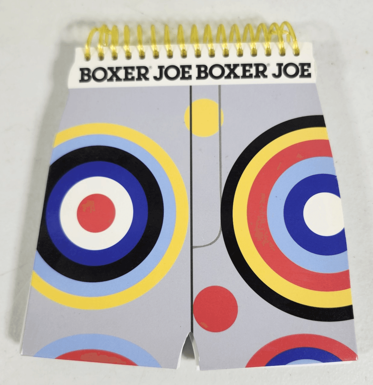 Joe Boxer Underwear-Shaped Spiral Notebook Novelty Stationery Paper Pad