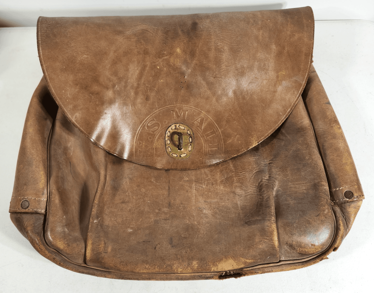 Vintage USPS Mailman U.S. Mail Postal Carrier Leather Messenger Bag