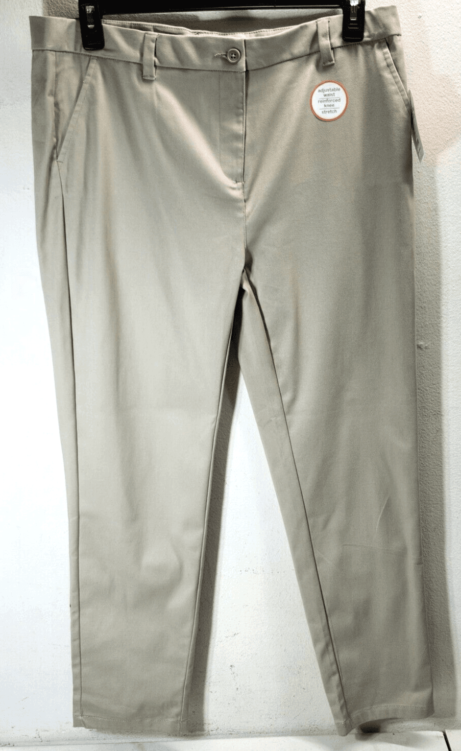 Wonder Nation Girls Size 20 Plus Khaki Pull On Pants Beige With Pockets NEW