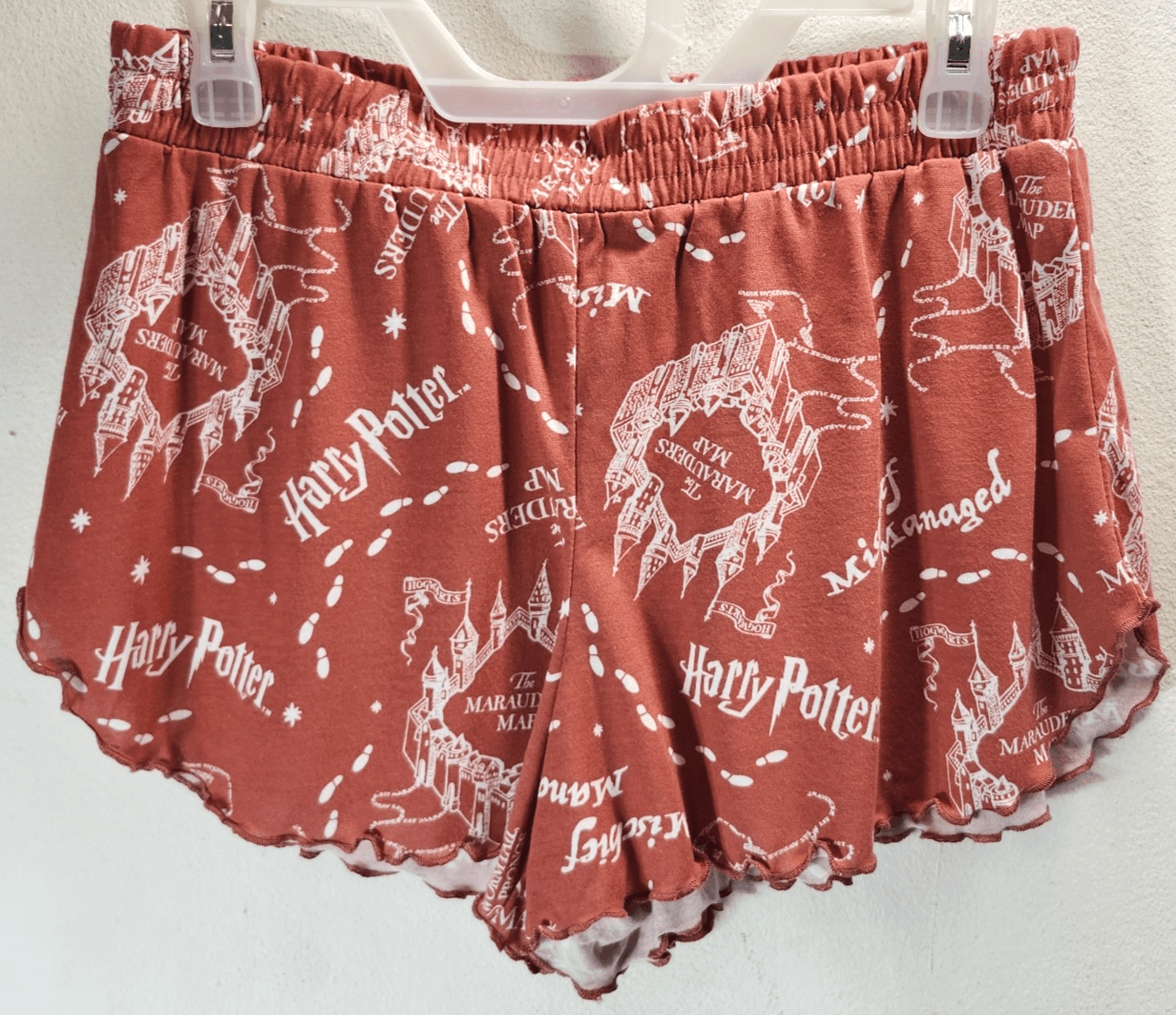 Harry Potter Women's Small Shorts All Over Graphic Casual Lounge Comfort