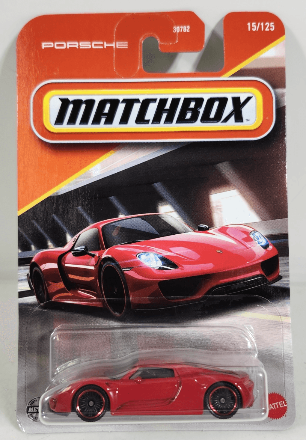 2025 Matchbox Porsche 918 Spyder Red Car 1/64 Toy Vehicle NEW