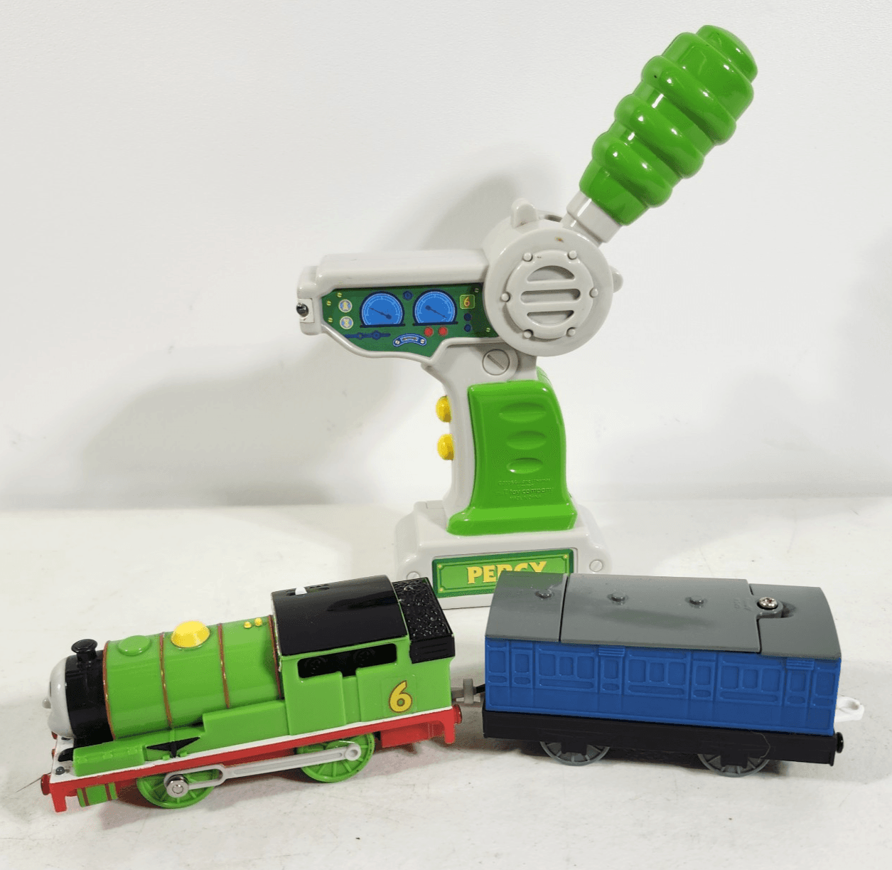 Thomas & Friends Trackmaster RC Percy Train With Remote 2007 Hit Toy Works