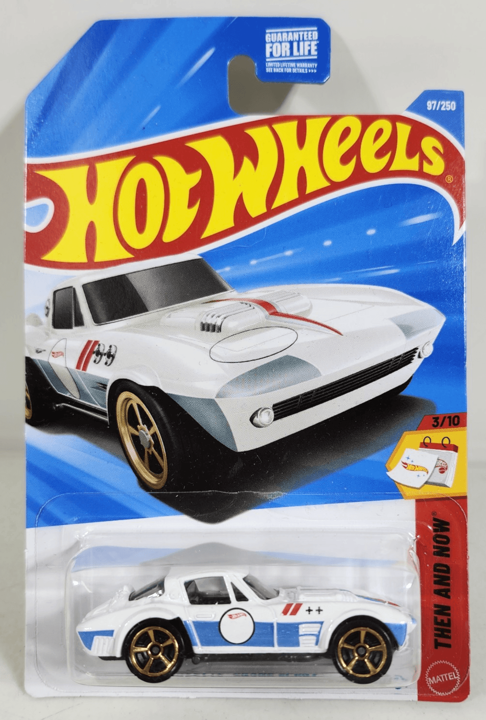 2026 Hot Wheels Corvette Grand Sport Then and Now White Car 1/64 Toy Vehicle NEW