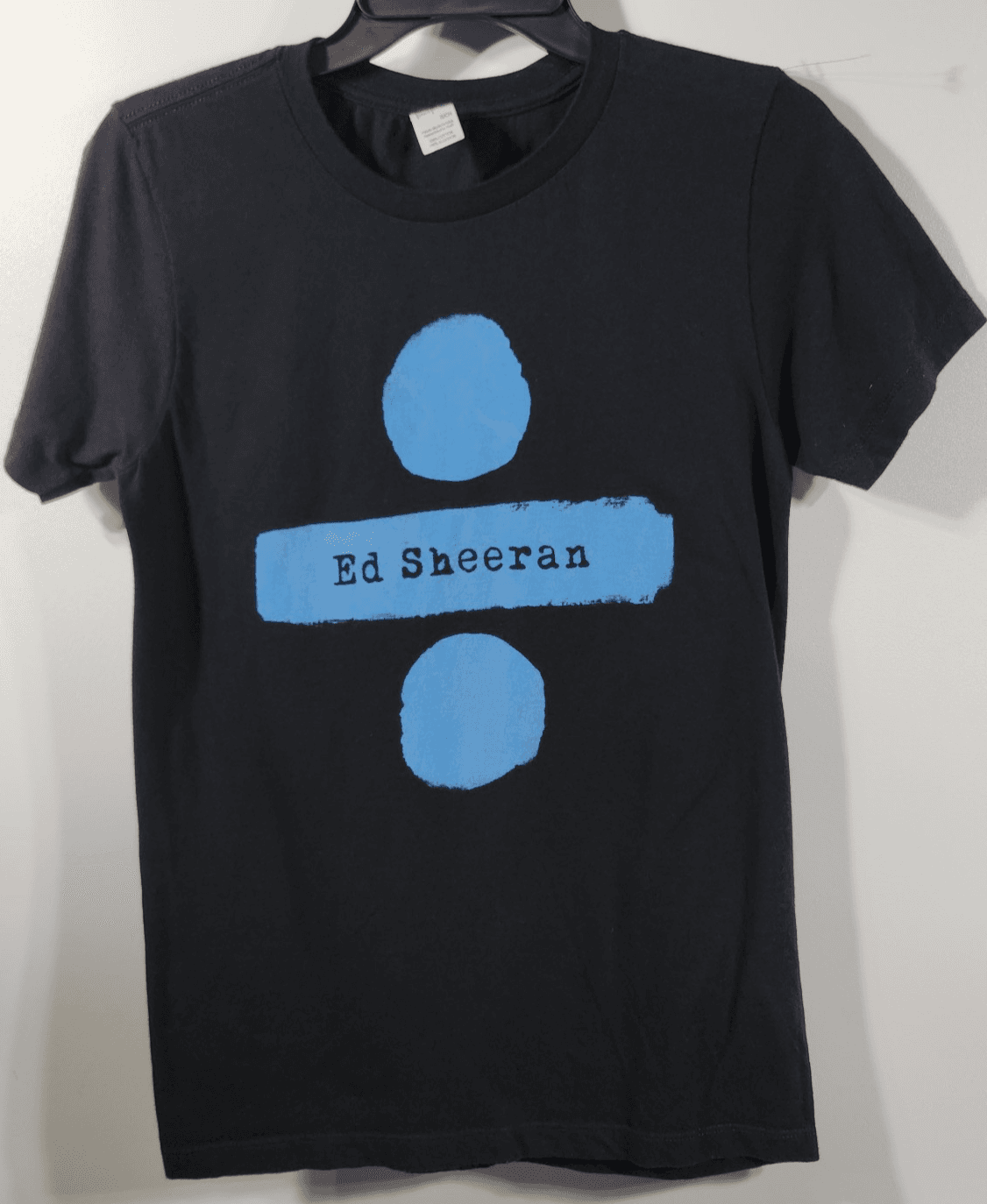 Ed Sheeran Men's Small Divide Concert Graphic T-Shirt Black Short Sleeve