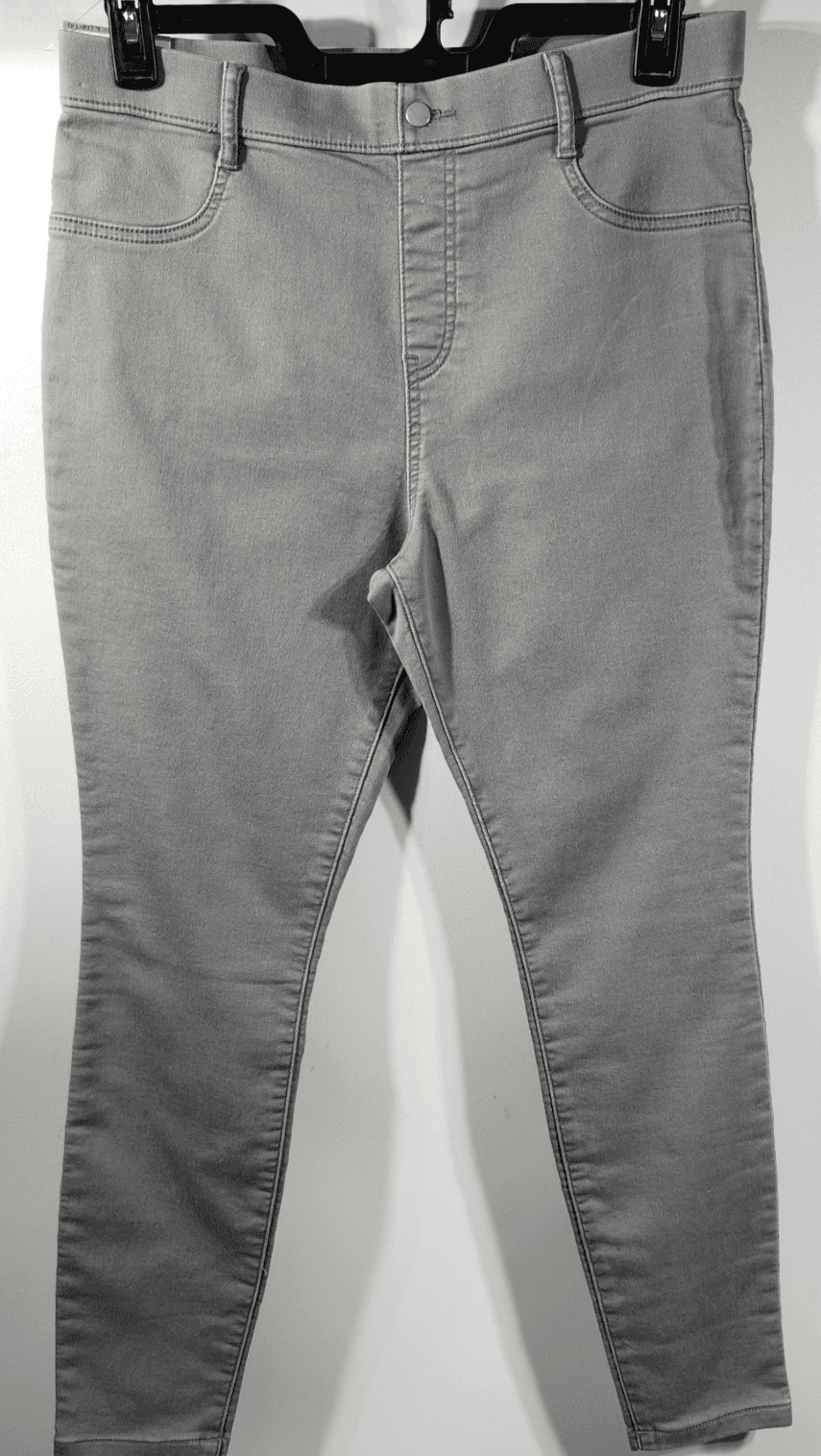 Time and Tru Women's M Jeggings Gray Denim Skinny Jeans Stretch Work Casual