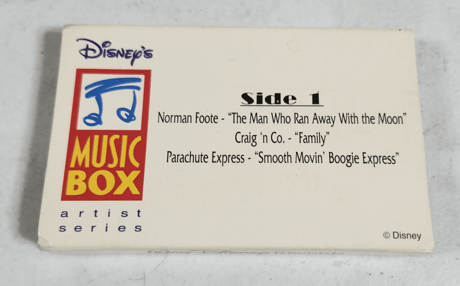 Disney Music Box Artist Series Songs Cassette Tape 1992