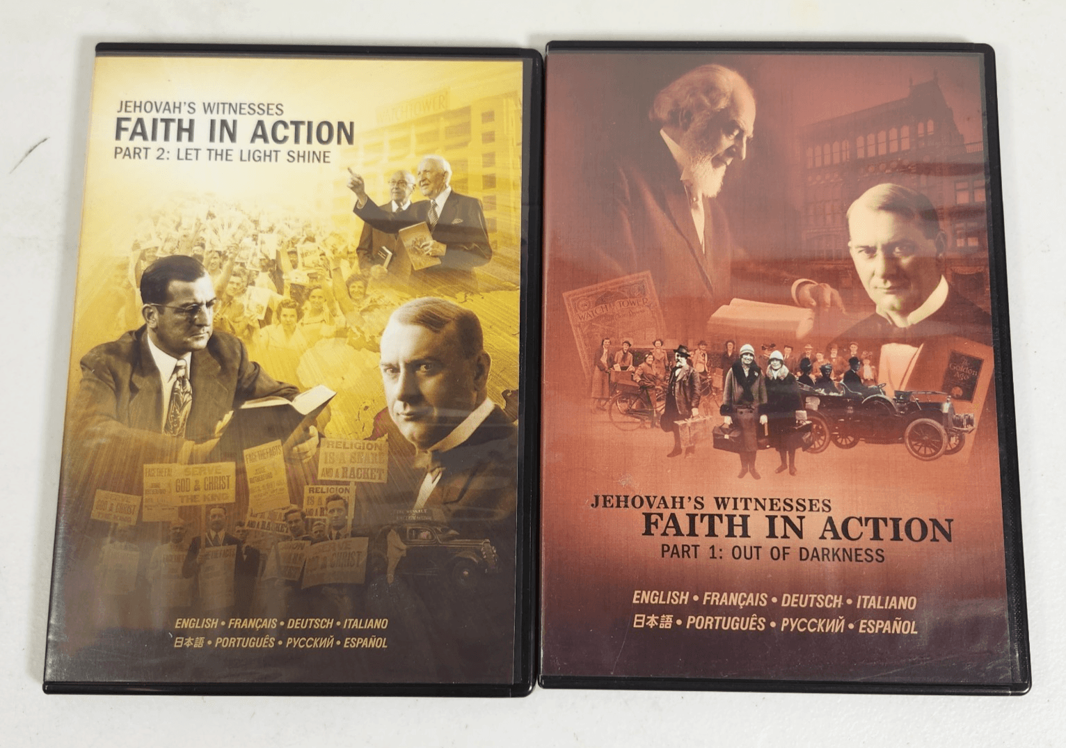 Jehovah’s Witnesses Faith In Action Part 1: Out Of Darkness and Part 2 DVD