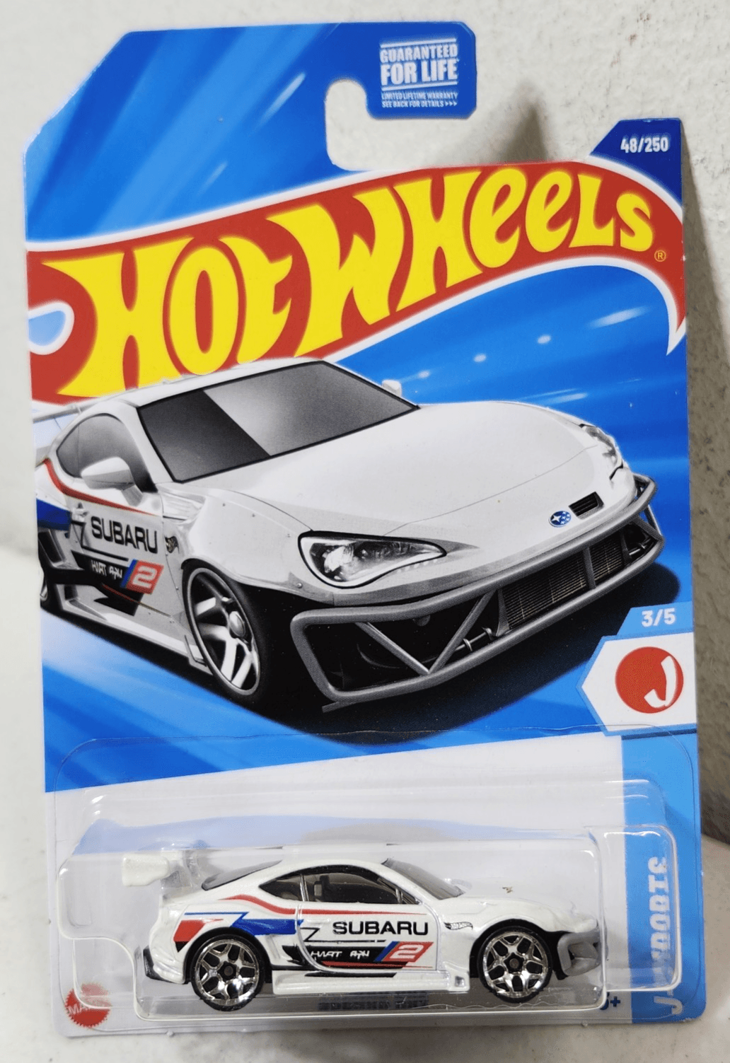 Hot Wheels Subaru BRZ J-Imports White Car 1/64 Toy Vehicle NEW