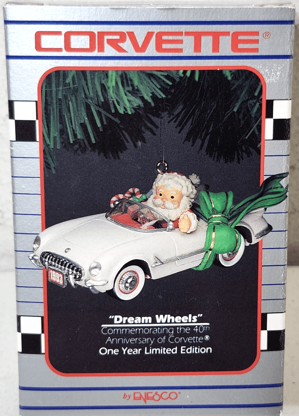 Enesco Commemorative Corvette 40 Year Ornament 1996 Dream Wheels