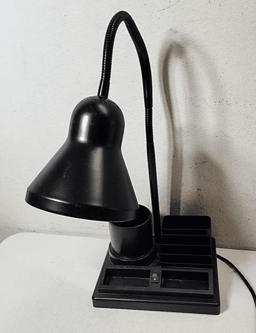 Office Lamp Black Desk Organizer Pen Holder College Home Decor