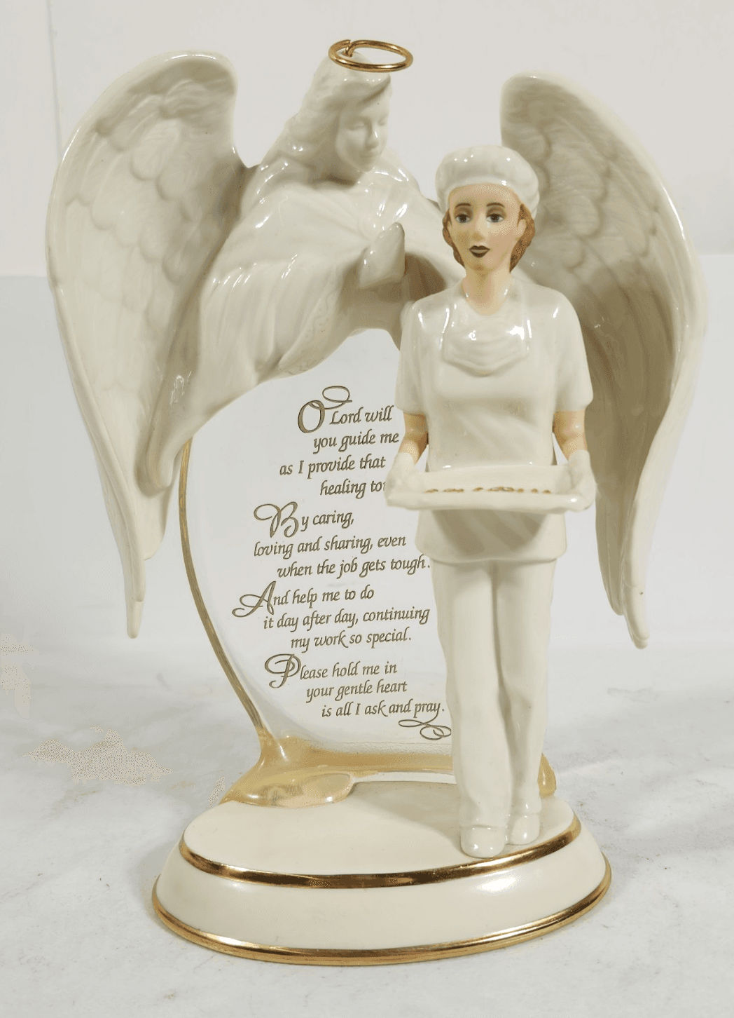The Bradford Exchange Angel Of Miracles Nurse Figurine 2002 Home Decor
