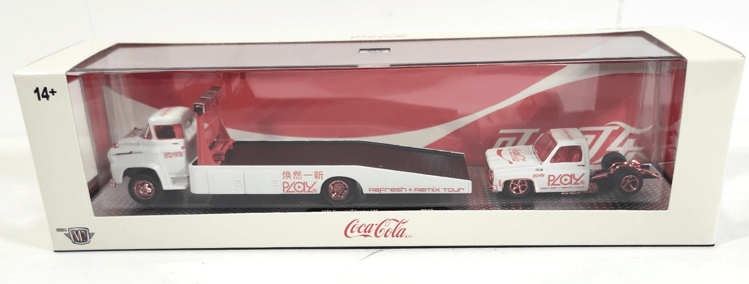 M2 Hauler 1958 Chevy Spartan &1976 GMC Sierra Grande Bedless Chase Coke