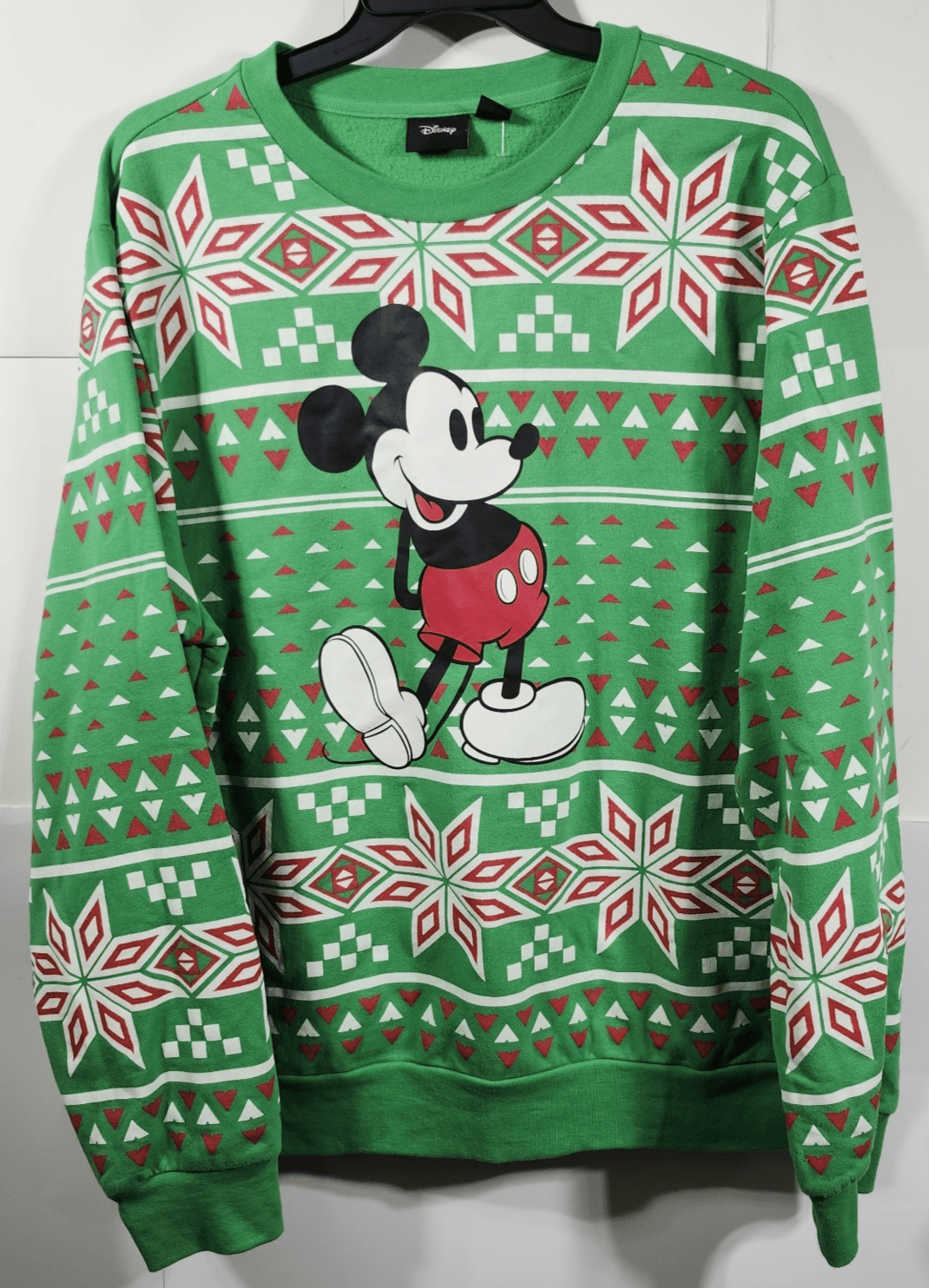 Disney Men's XXL Mickey Mouse Christmas Holiday Sweatshirt Ugly Sweater