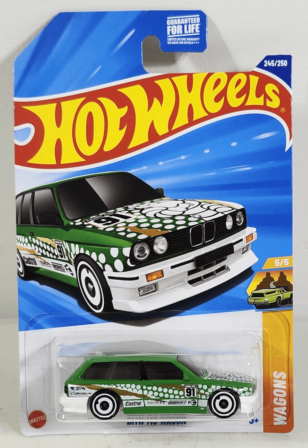 Hot Wheels BMW M3 Wagon Green Car 1/64 Toy Vehicle NEW