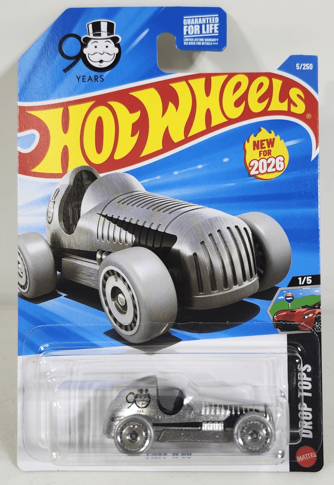 2026 Hot Wheels Pass ‘N Go Monopoly Car 1/64 Toy Vehicle Drop Tops NEW