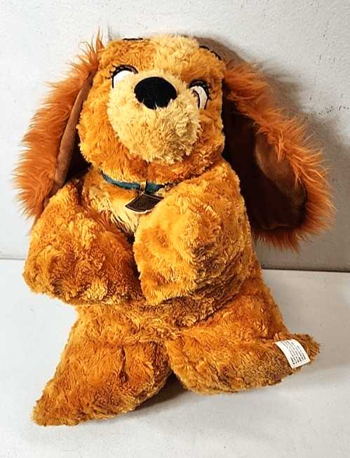 Disney Parks Lady & Tramp Dog Cocker Spaniel Plush Toy Pillow Vintage