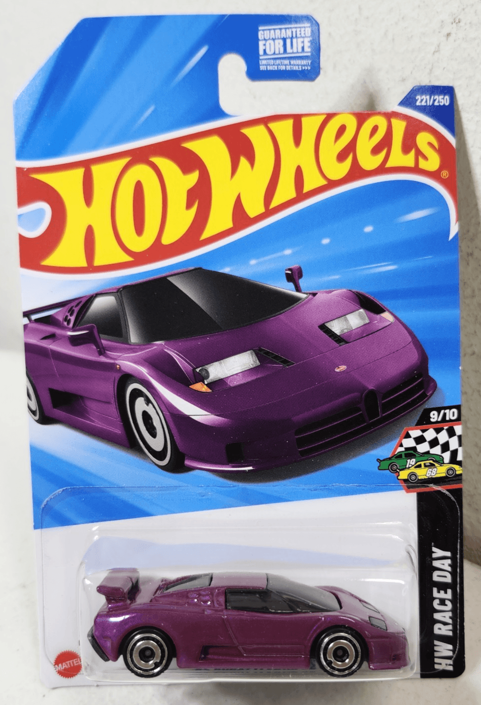 2025 Hot Wheels '94 Bugatti EB110 SS HW Race Day Purple Car 1/64 Toy Vehicle NEW