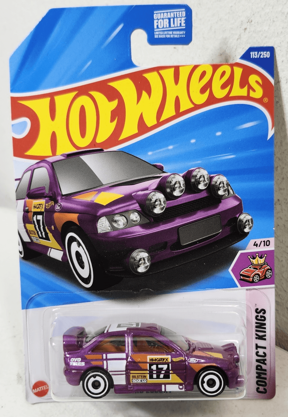 2025 Hot Wheels Compact Kings Ford Escort Purple Car 1/64 Toy Vehicle NEW