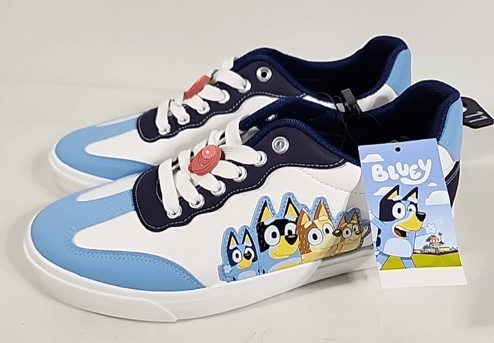 Women's Bluey Sneaker Shoes Size 11 Blue White Ground Up NEW