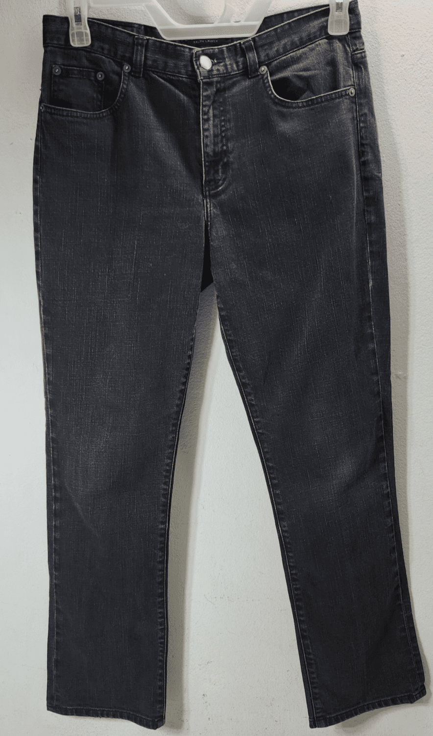 Ralph Lauren LRL Lauren Women's Straight Fit Jeans Size 8 Black Denim Pants
