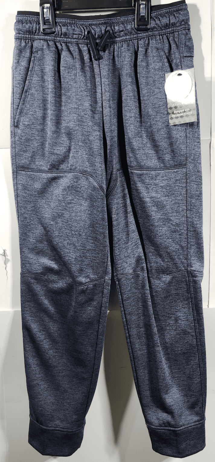 Athletic Works Boys Tech Fleece Jogger Sweatpants Size L 10-12 Gray NEW