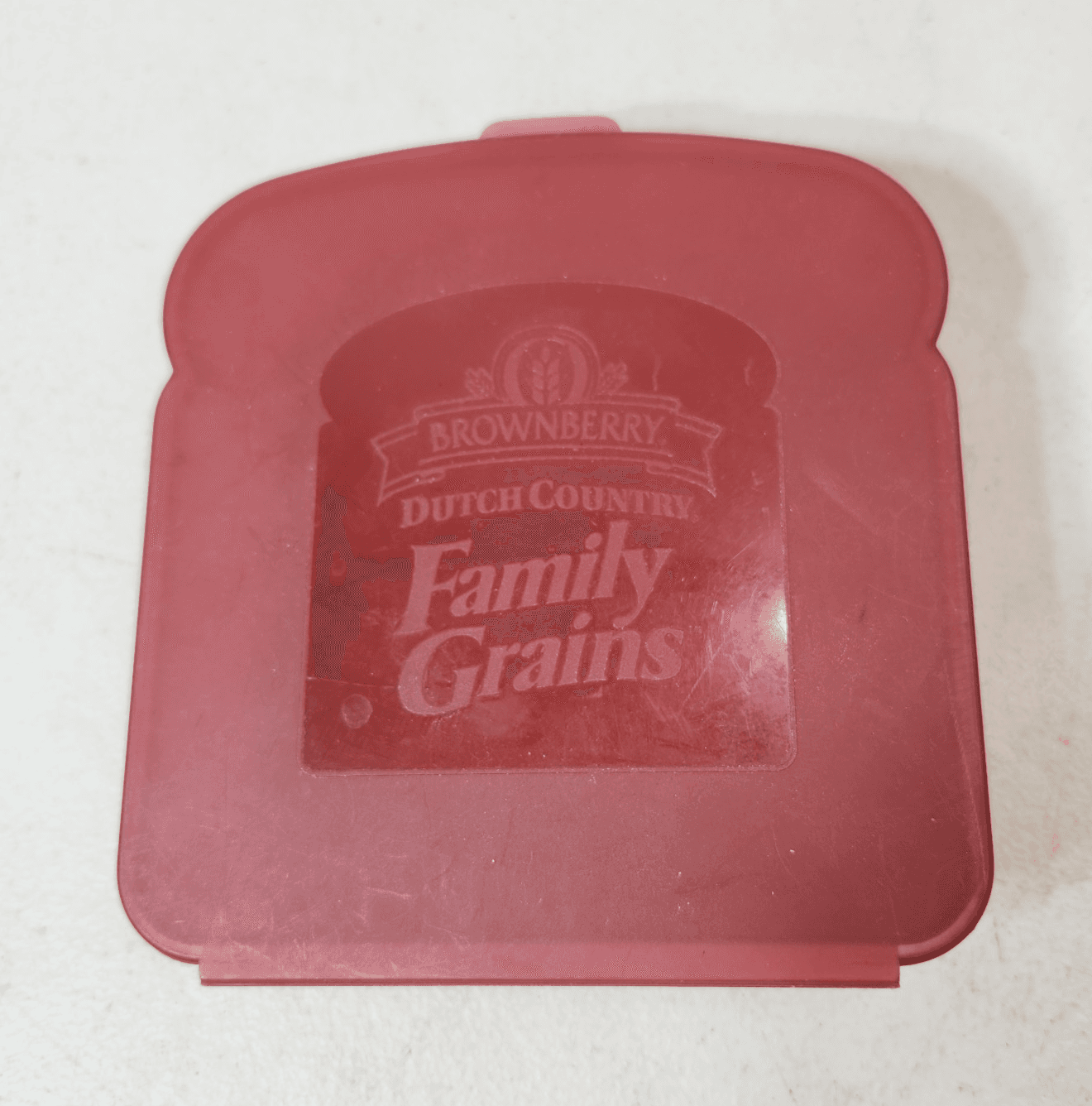 Vintage Brownberry Sandwich Keeper Red Food Storage Container