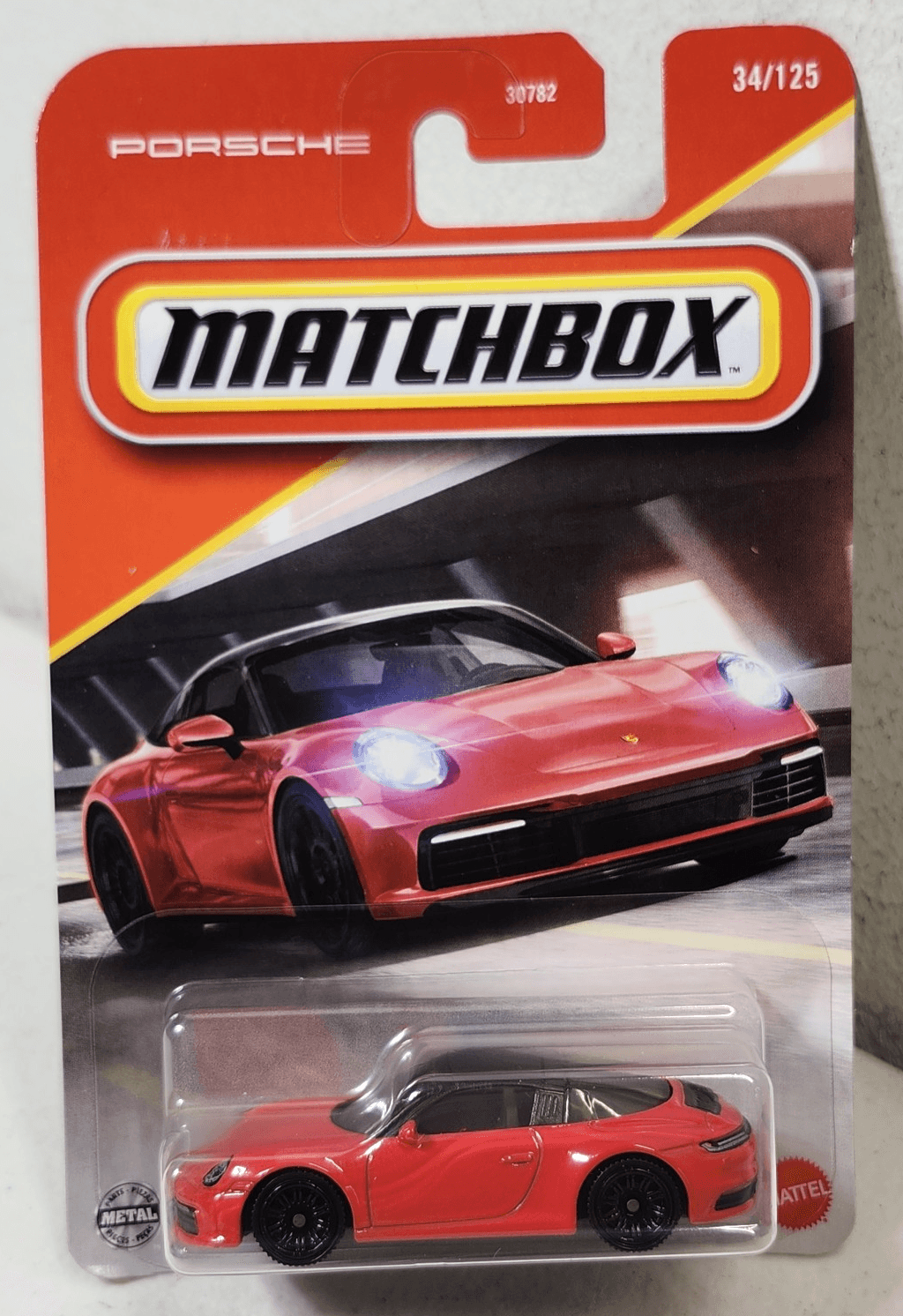 2025 Matchbox Porsche 911 Targa Red Car 1/64 Toy Vehicle NEW