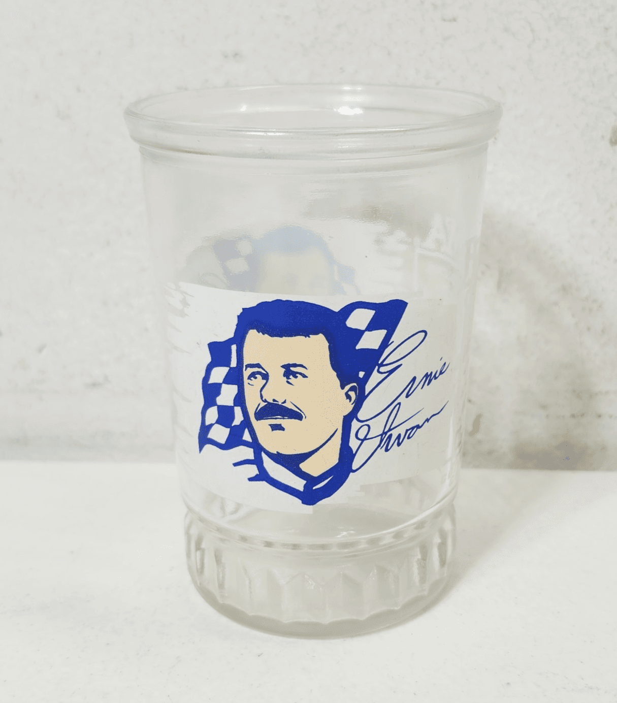 Ernie Irvan Bama Racing Champion Driver Series #2 Jam Glass Jar Vintage Nascar