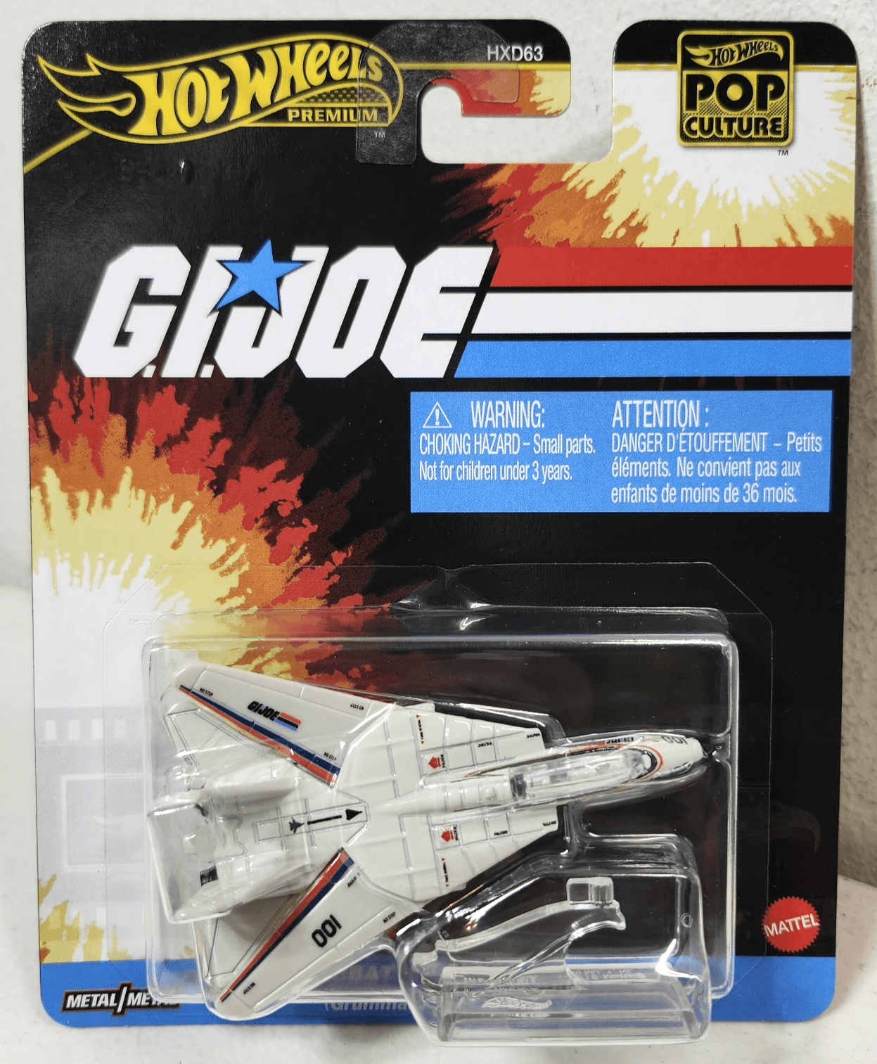 Hot Wheels Premium POP Culture G.I.Joe Jet Skystriker F-14 Plane Toy NEW