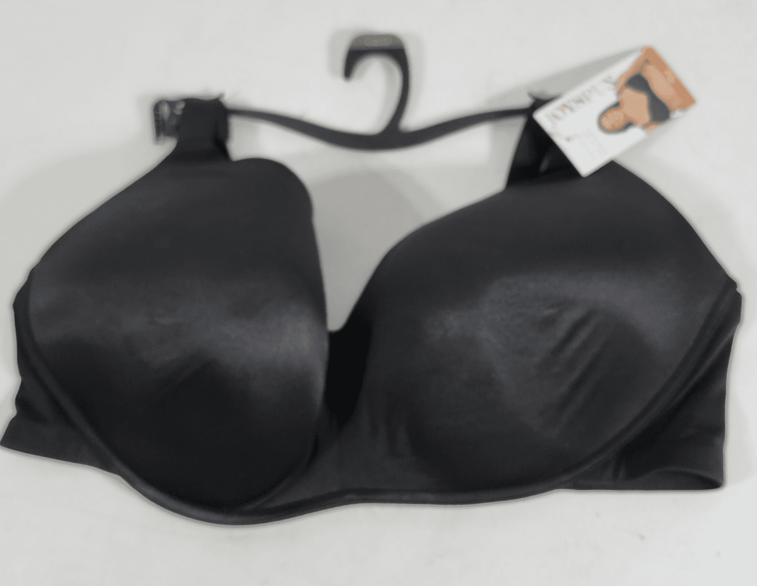 Joyspun Women’s 44DD Wirefree Black Bra Soft Plus Size NEW