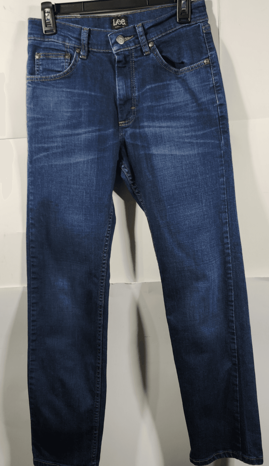 Lee Mens Jeans 28x30 Classic Fit Blue Denim Pants