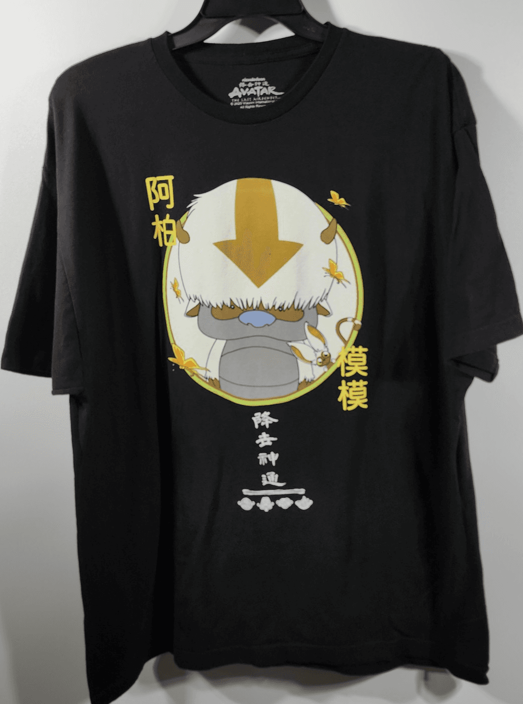 Avatar T-Shirt Men's XXL The Last Air Bender Nickelodeon Graphic Tee Black