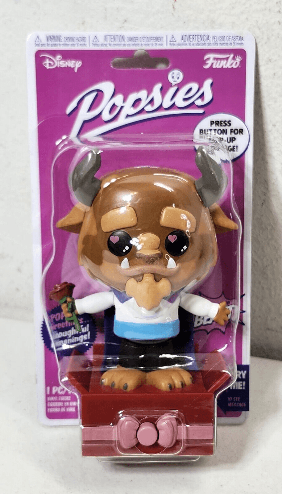 Disney Funko Beast Figure Pop Up Greeting Gift Toy NEW