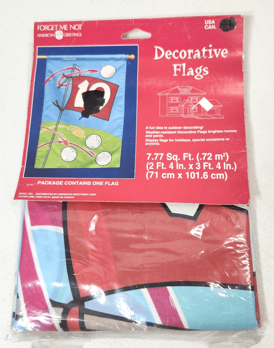 Forget Me Not American Greetings Golf Flag Banner 2'4” x 3’4”