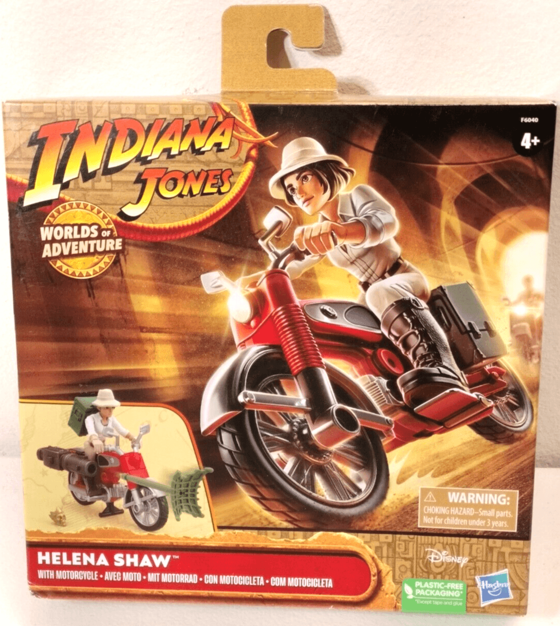 Helena Shaw Indiana Jones Action Figure Motorcycle Worlds Of Adventure Hasbro