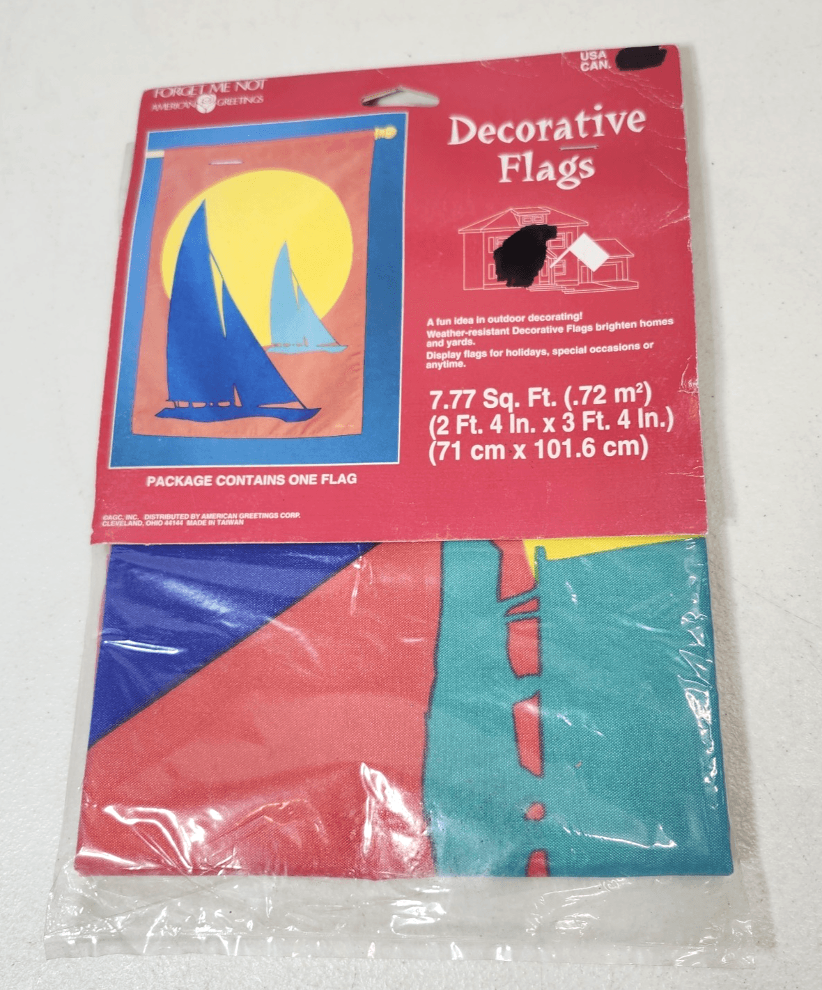 Forget Me Not American Greetings Sailboat Flag Banner 2'4” x 3’4”