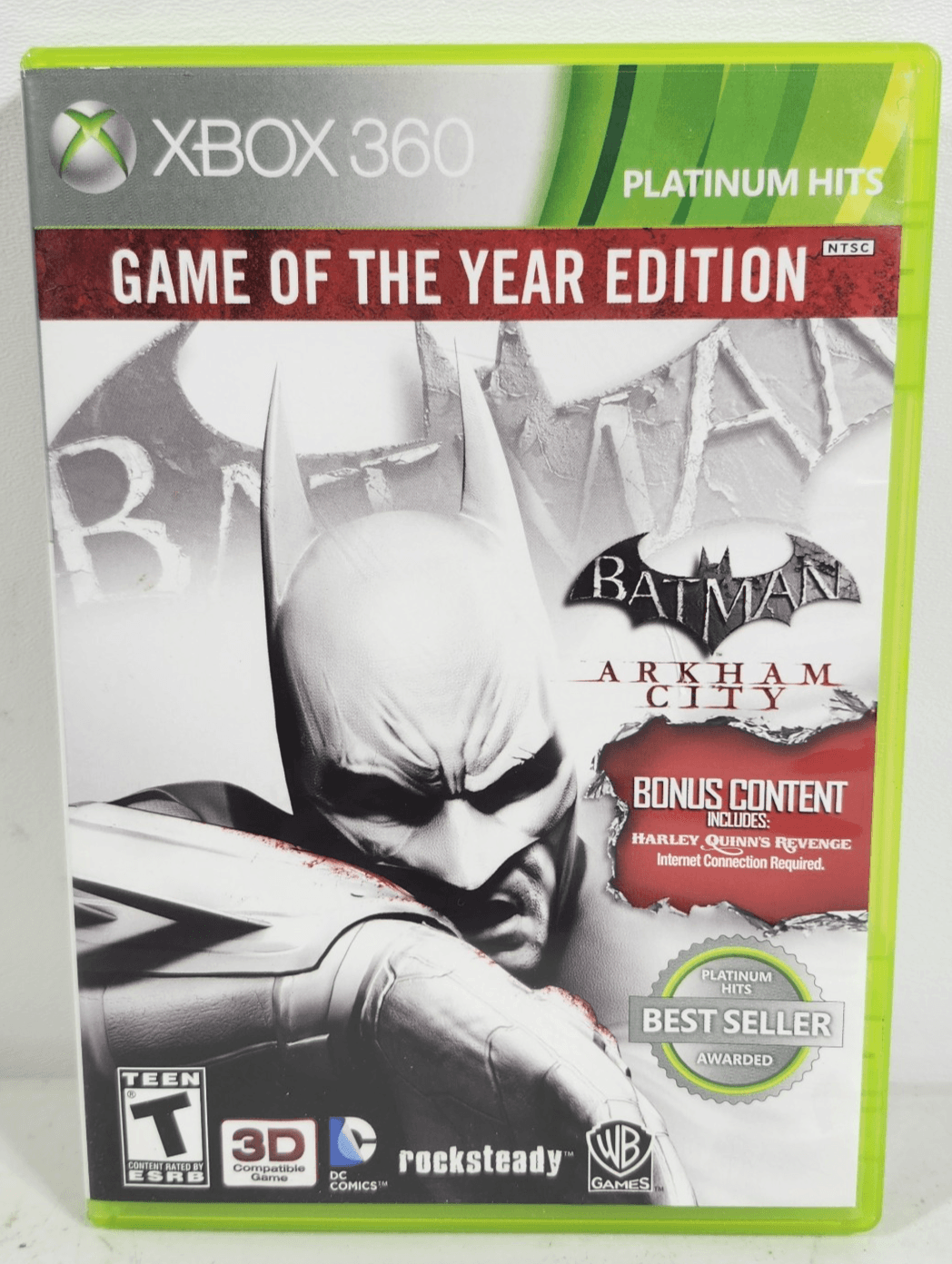 Batman: Arkham City Video Game of the Year Edition Xbox 360 Complete Tested