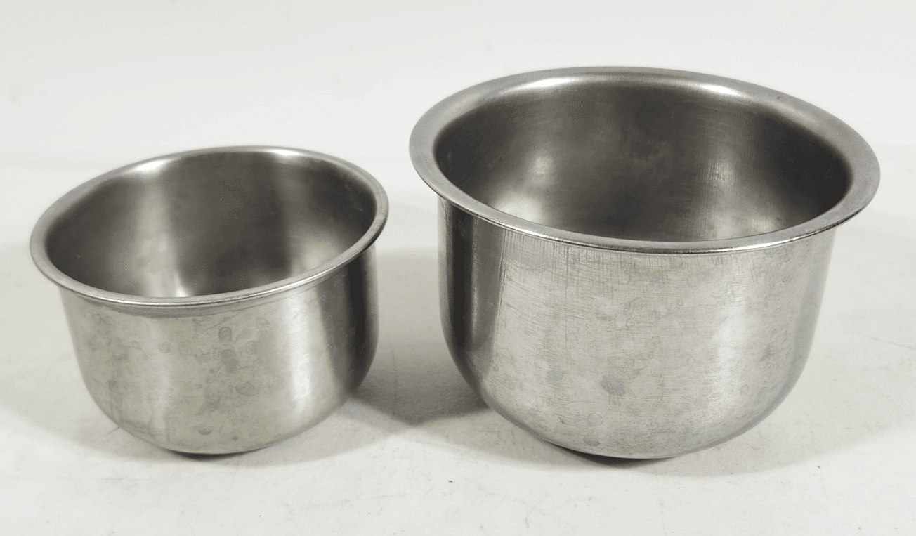 Vollrath Stainless Steel Bowls 5" 6930 And 3.75" Kitchen Food Prep Vintage