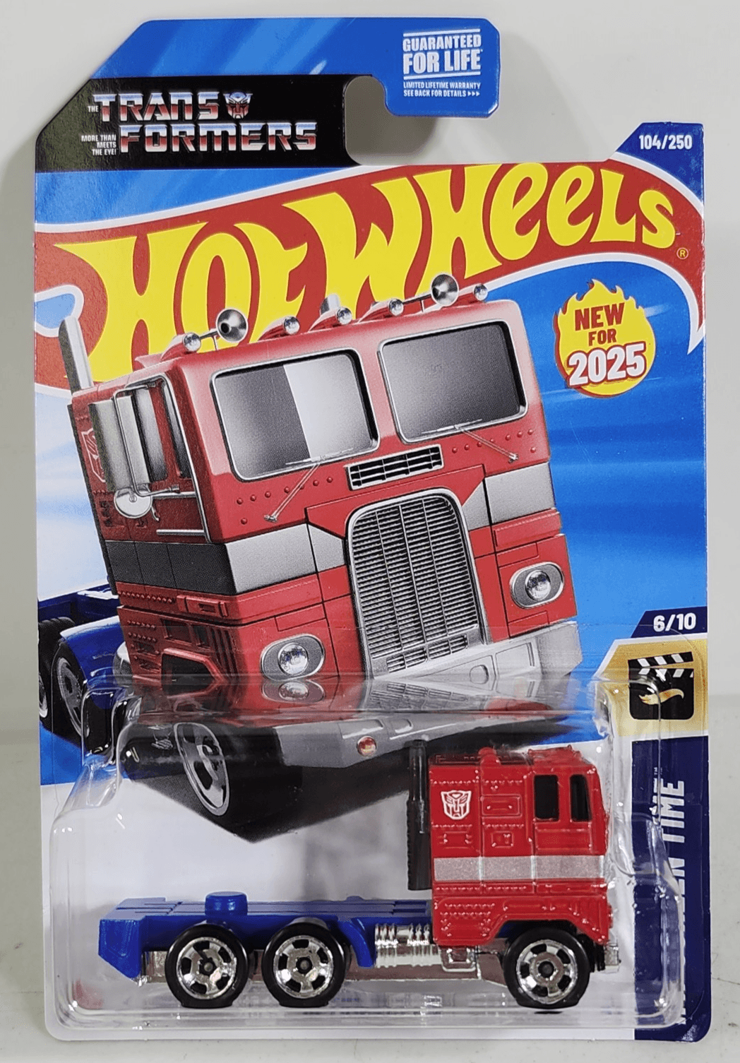 Hot Wheels Optimus Prime Transformers Screen Time 1/64 Toy Vehicle NEW