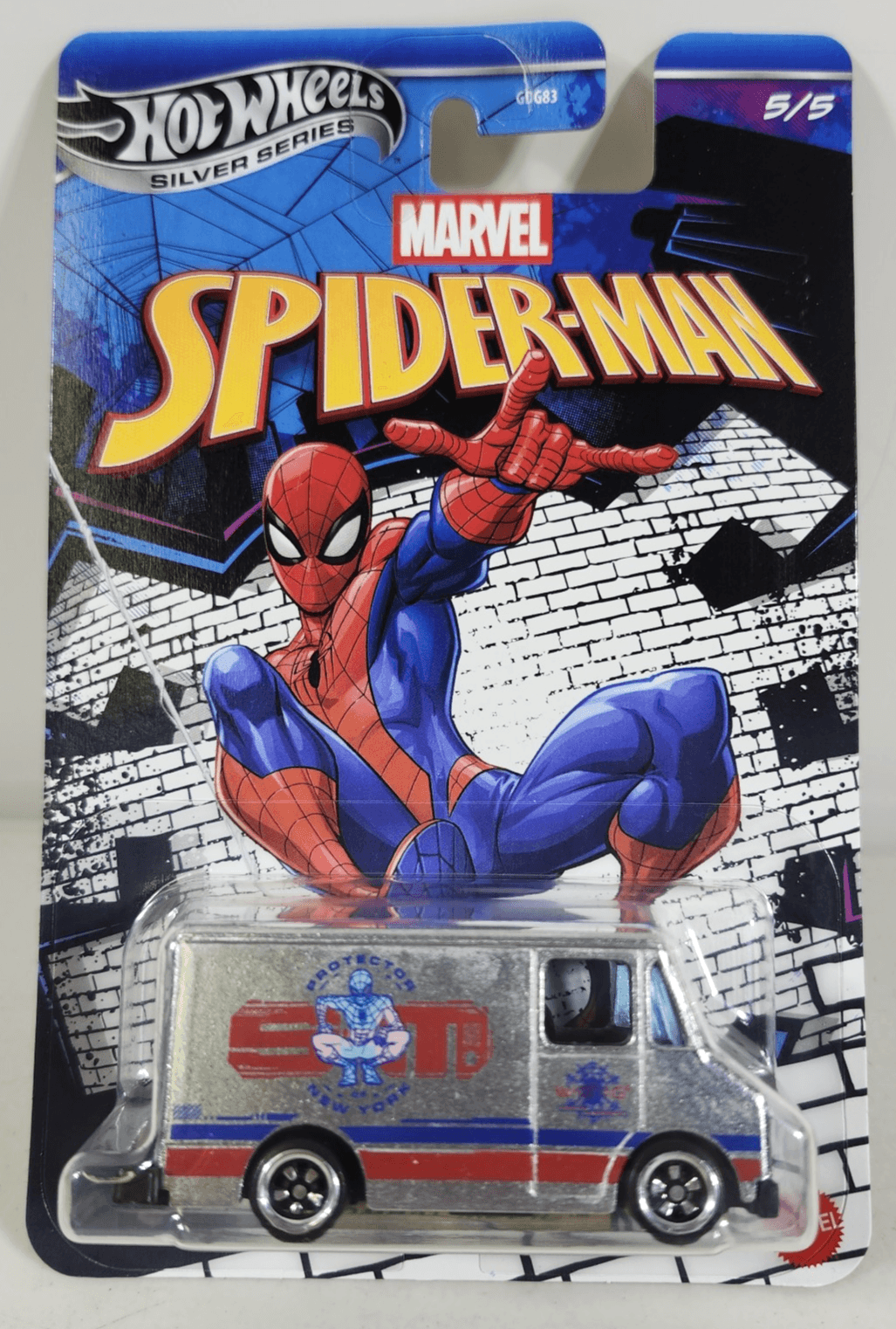 Hot Wheels Silver Series Spiderman Combat Medic 1/64 Toy Vehicle NEW