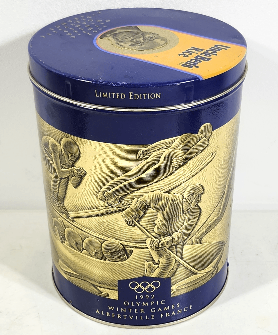 Uncle Ben's Rice 1992 Olympic Winter Games Limited Edition Tin Canister Vintage