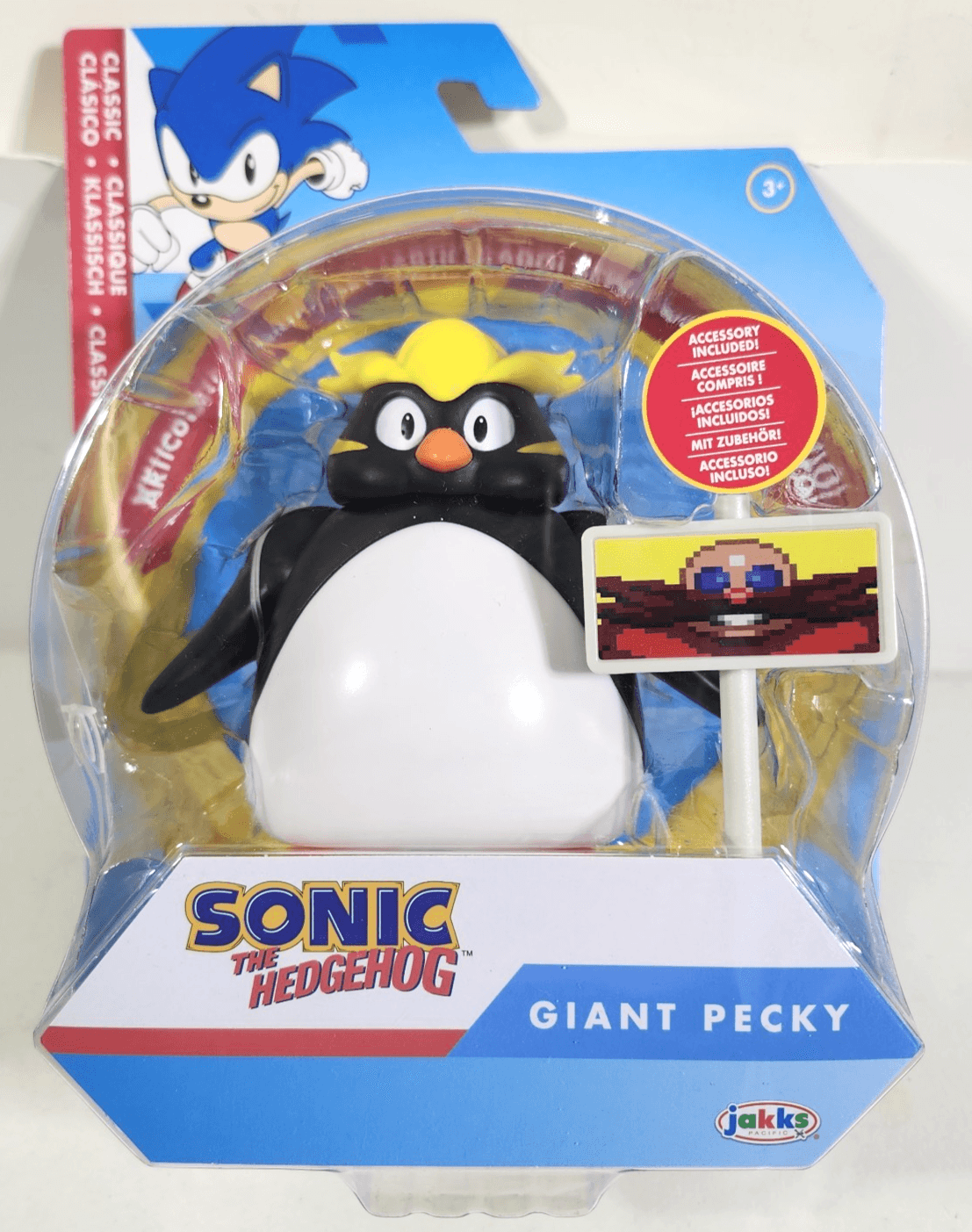 Sonic The Hedgehog Giant Pecky Action Figure Toy Jakks 4” Sega NEW