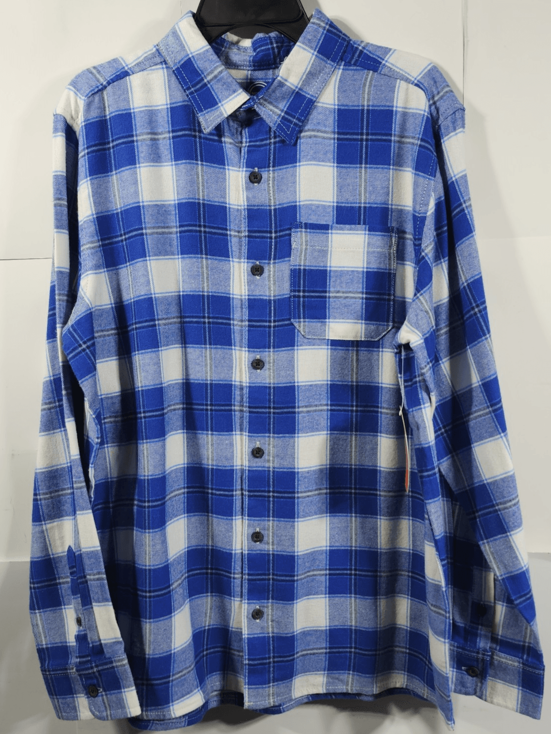 Wonder Nation Boy's Shirt Size XXL Long Sleeve Plaid Button Up NEW