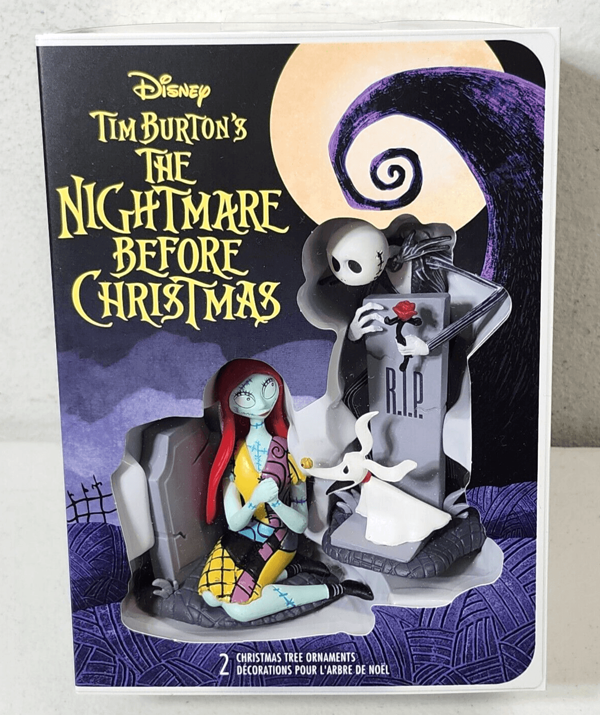 2024 Hallmark Disney Nightmare Before Christmas Jack Sally Zero Ornament Set NEW