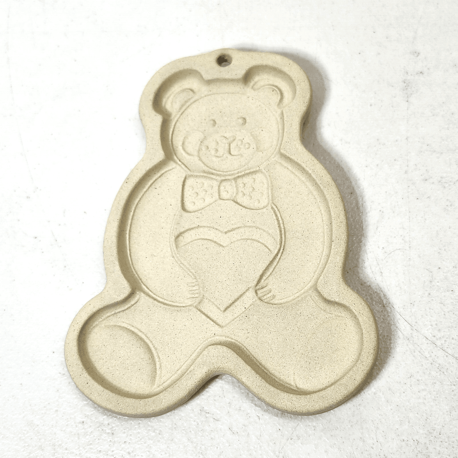 VTG The Pampered Chef Clay Teddy Bear Pottery Cookie Mold