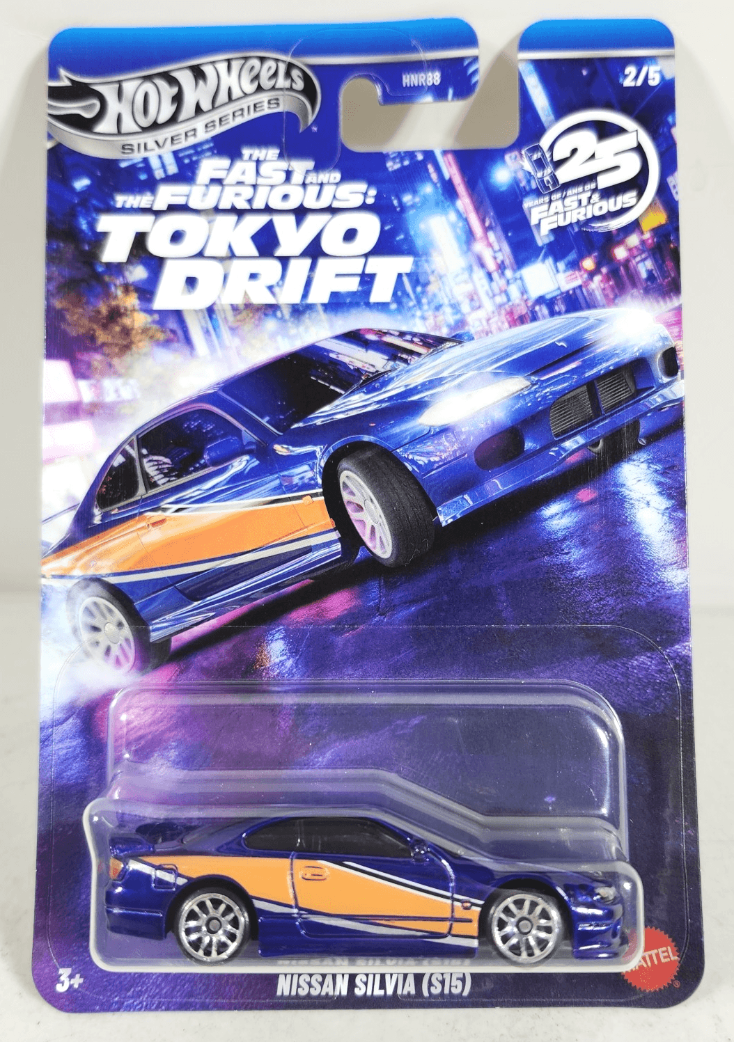 Hot Wheels Fast & Furious Tokyo Drift Nissan Silvia (S15) Blue Car 1/64 Toy NEW