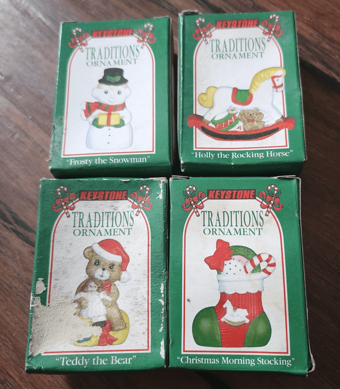 Vintage Keystone Traditions Christmas Ornaments Holiday Tree Decor 1996